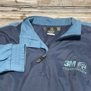 Nike Vintage Golf 3M Championship Pullover Windbreaker Jacket‎ Blue Size XXL